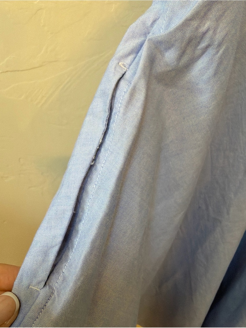 Polo Ralph Lauren Shirt Dress Girls 16 Blue Oxford Preppy Coastal Old Money - Picture 5 of 5